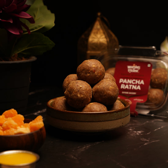 Pancharatna Laddo - (Pure Ghee & Jaggery) 12PCS