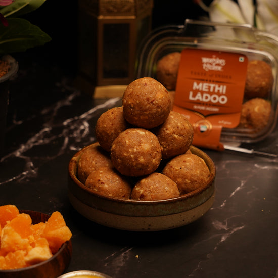 Methi Laddoo (Pure Ghee & Jaggery) - 12 PCS
